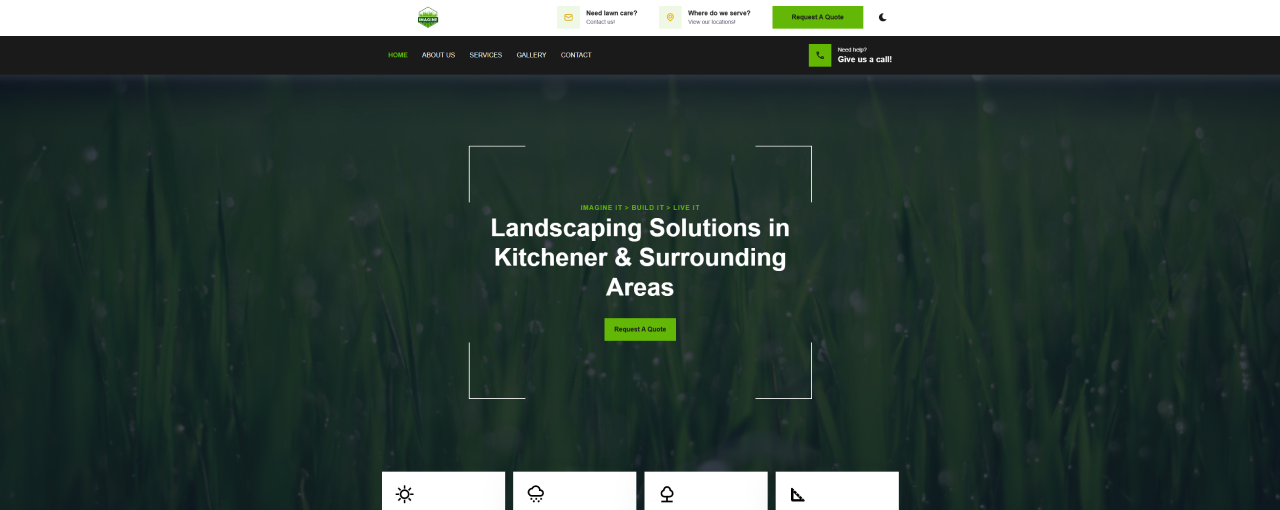 Landscaping website